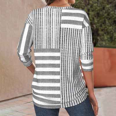 Jacqueline | Striped blouse made of breathable fabric