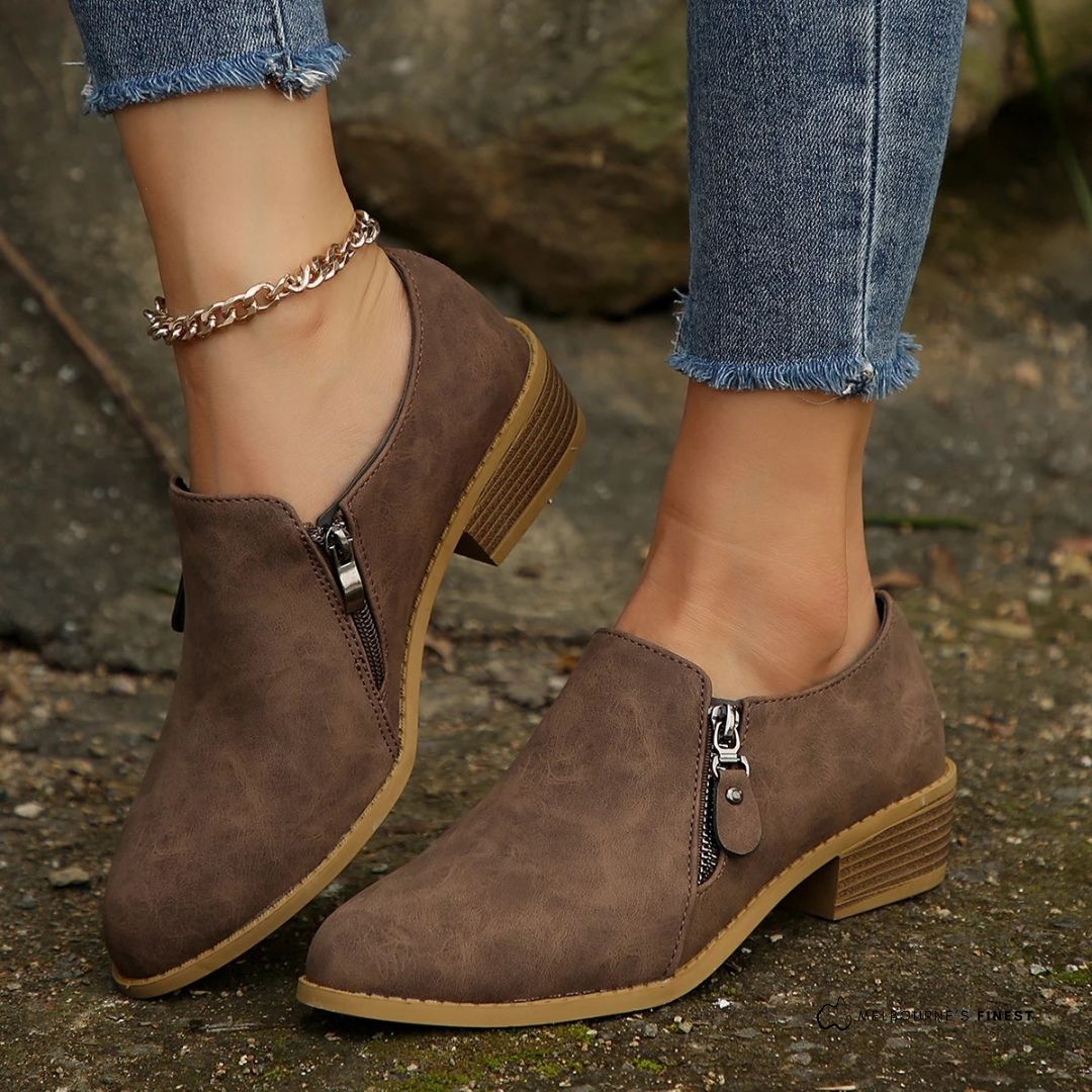 Bronte | Zip-Up Ankle Boots™