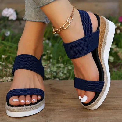 Melyora | Stretch Strap Platform Sandals™